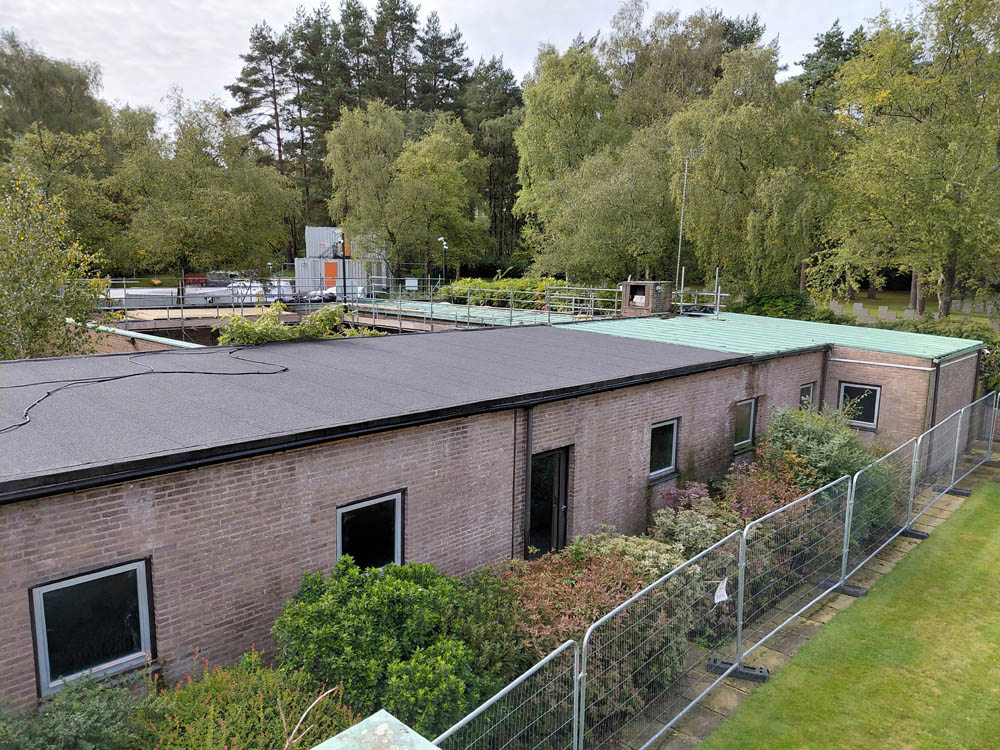Cannock Chase German War Cemetery shelter building.