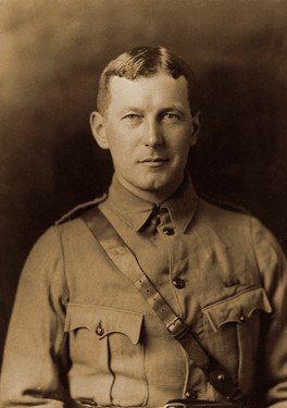 Sepia-tinted photo of Captain John McCrae.