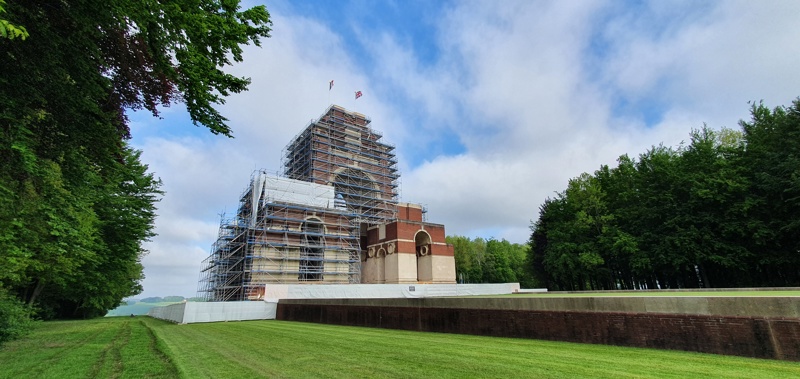 Remembering the fallen of the Battle of the Somme on the Thiepval Memorial