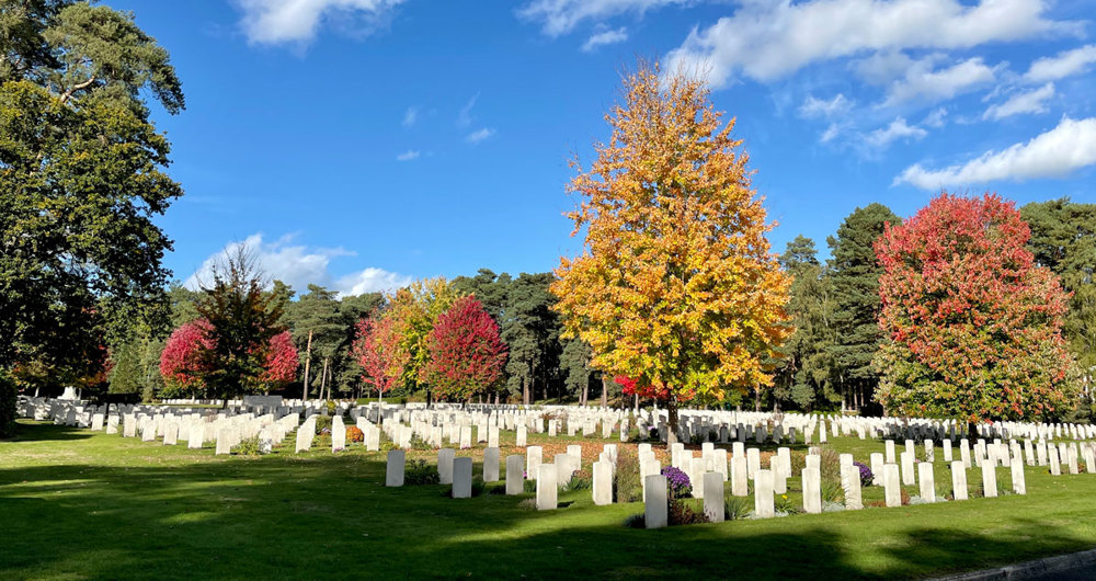 Brookwood Military Cemetery in the Autumn