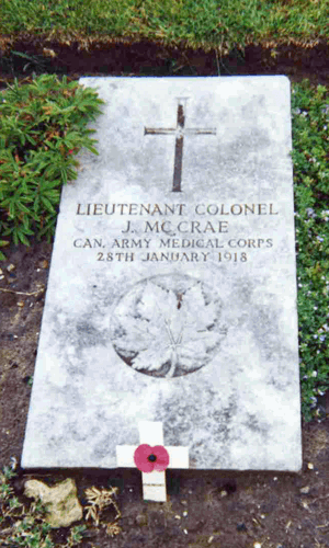 Headstone of John McCrae
