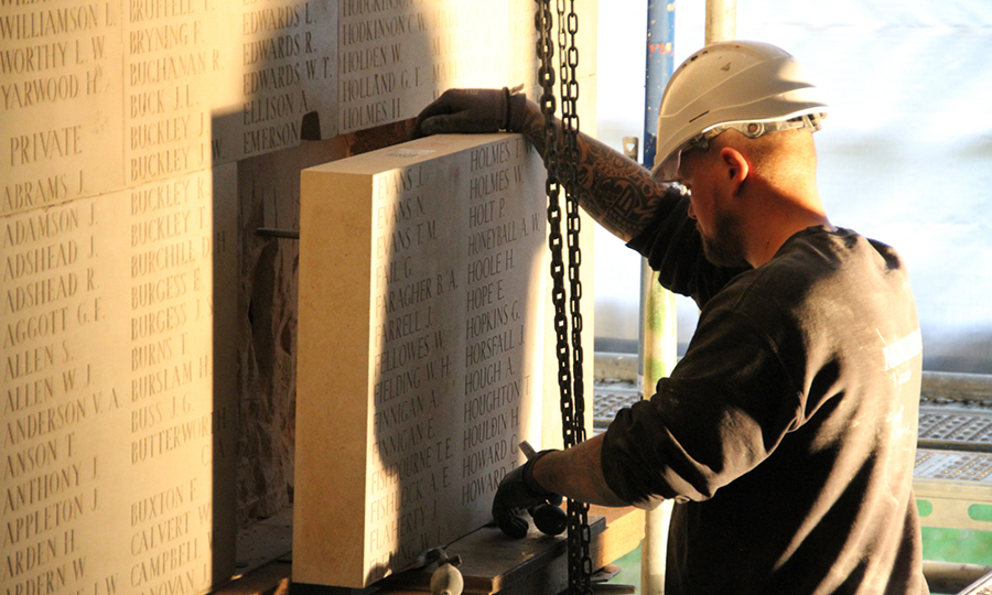 Adding a new panel at Thiepval