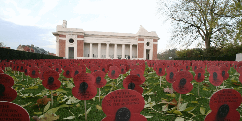 Poppies at the Menin Gate Memorial